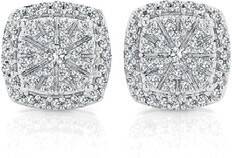 Angus & Coote 9ct yellow gold diamond cushion stud earrings offer
