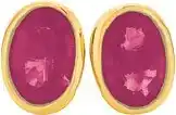 Angus & Coote 9ct gold natural ruby stud earrings offer