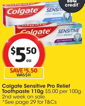 Colgate Sensitive Pro Relief Toothpaste 110g