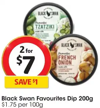 Coles Black Swan Favourites Dip 200g offer