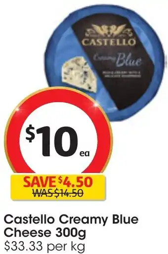 Coles Castello Creamy Blue Cheese 300g offer