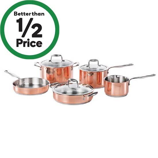 Baccarat le connoisseur 5 piece stainless steel cookware set offer at