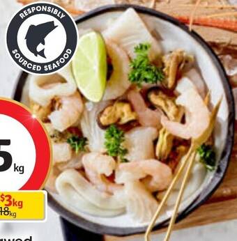 Coles Coles Thawed Seafood Marinara Mix offer