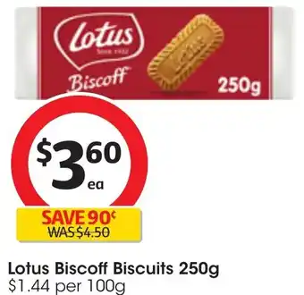 Coles Lotus Biscoff Biscuits 250g offer