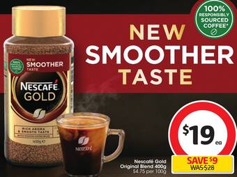 Coles Nescafé Gold Original Blend 400g offer