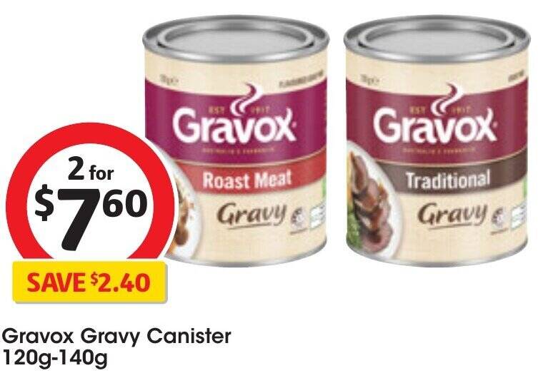 Gravox Gravy Canister 120g140g offer at Coles