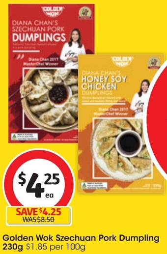 Coles Golden Wok Szechuan Pork Dumpling 230g offer