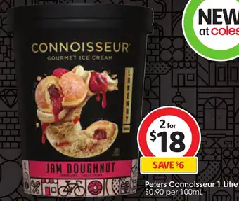 Coles Peters Connoisseur 1 Litre offer