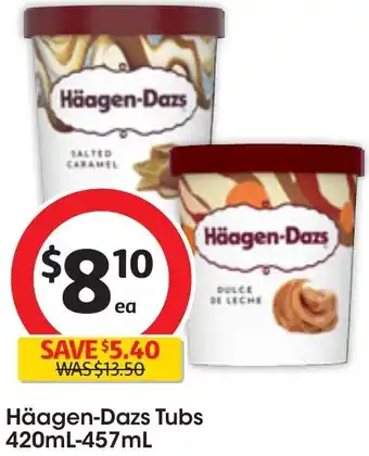 Häagen-Dazs Tubs 420mL-457mL