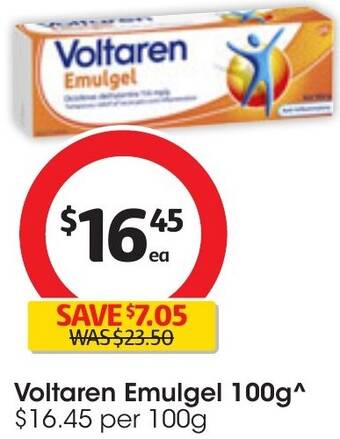 Coles Voltaren Emulgel 100g offer
