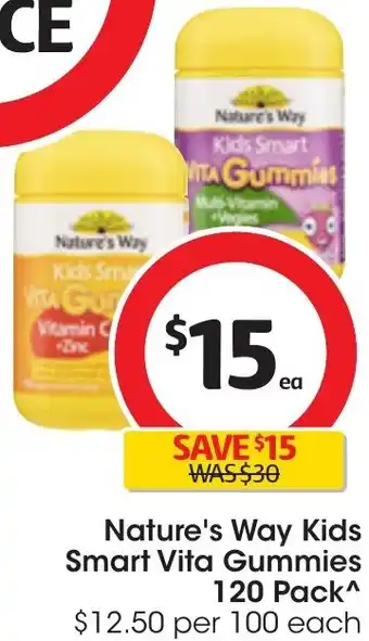 Nature's Way Kids Smart Vita Gummies 120 Pack