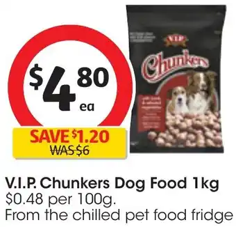 V.I.P. Chunkers Dog Food 1kg