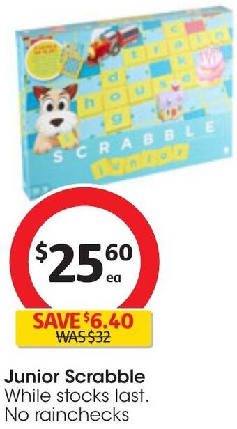 Coles Junior Scrabble offer