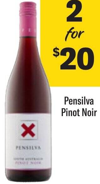 Coles Pensilva Pinot Noir offer