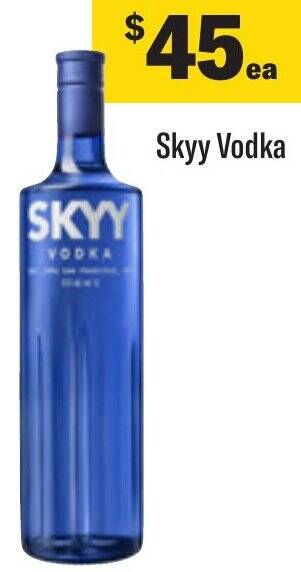 Coles Skyy Vodka offer