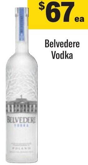 Coles Belvedere Vodka offer