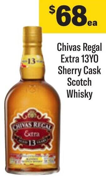 Coles Chivas Regal Extra 13YO Sherry Cask Scotch Whisky offer