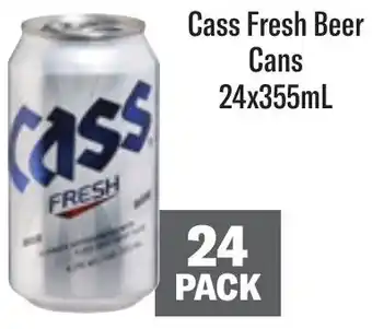 Coles Cass Fresh Beer Cans 24x355mL offer