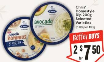 IGA Chris' Homestyle Dip 200g offer