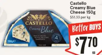 IGA Castello Creamy Blue Cheese 150g offer