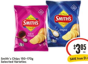 IGA Smith's Chips 150-170g offer