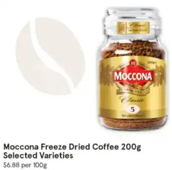 IGA Moccona Freeze Dried Coffee 200g offer