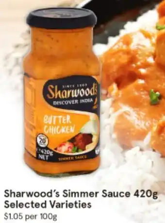 IGA Sharwood's Simmer Sauce 420g offer