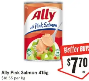 IGA Ally Pink Salmon 415g offer