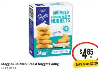 IGA Steggles Chicken Breast Nuggets 400g offer