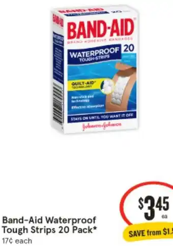 IGA Band-Aid Waterproof Tough Strips 20 Pack offer