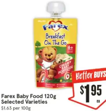 Farex Baby Food 120g