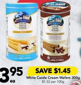 Drakes White Castle Cream Wafers 300g offer
