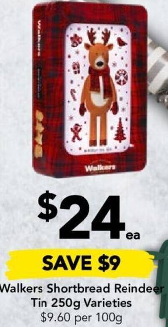 Drakes Walkers Shortbread Reindeer Tin 250g offer