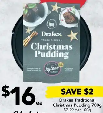 Drakes Traditional Christmas Pudding 700g