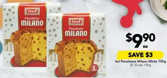 Ital Panettone Milano White 750g