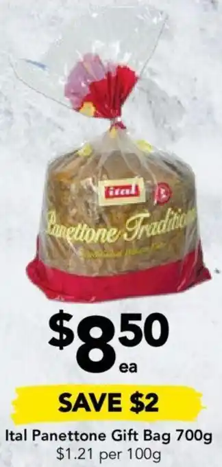 Drakes Ital Panettone Gift Bag 700g offer