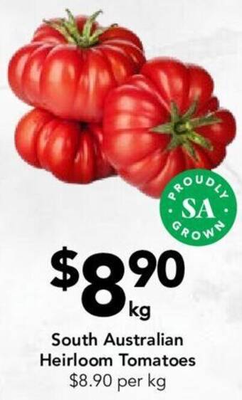Drakes South Australian Heirloom Tomatoes offer