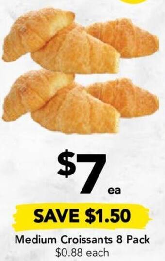 Drakes Medium Croissants 8 Pack offer