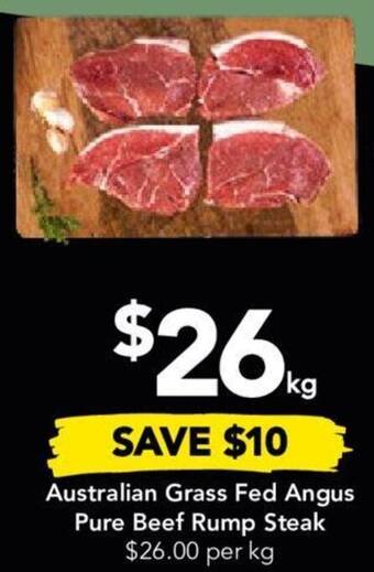 Drakes Australian Grass Fed Angus Pure Beef Rump Steak offer