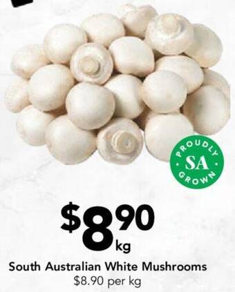 Drakes South Australian White Mushrooms offer