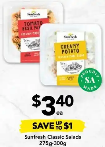 Drakes Sunfresh Classic Salads 275g-300g offer