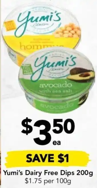 Yumi's Dairy Free Dips 200g