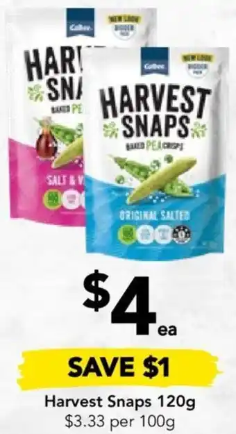 Harvest Snaps 120g