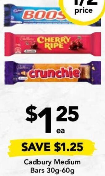 Drakes Cadbury Medium Bars 30g-60g offer