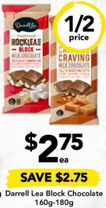Drakes Darrell Lea Block Chocolate offer