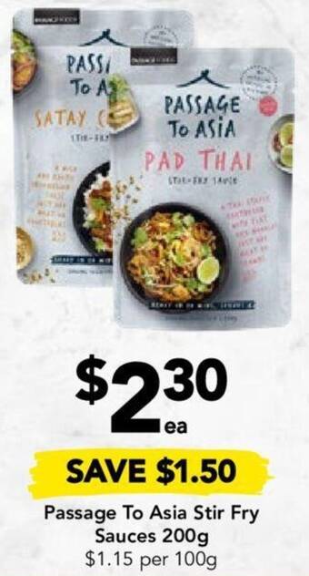 Drakes Passage To Asia Stir Fry Sauces 200g offer