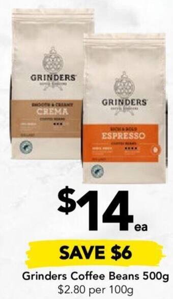 Drakes Grinders Coffee Beans 500g offer
