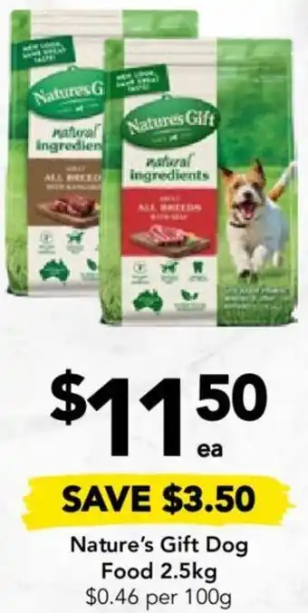 Nature's Gift Dog Food 2.5kg