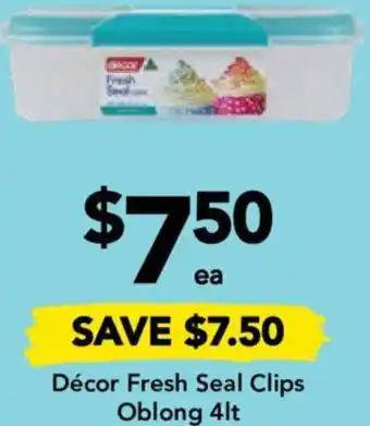 Drakes Décor Fresh Seal Clips Oblong 4lt offer