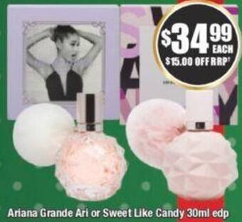 Chemist Warehouse Ariana Grande Ari or Sweet Like Candy 30ml edp offer
